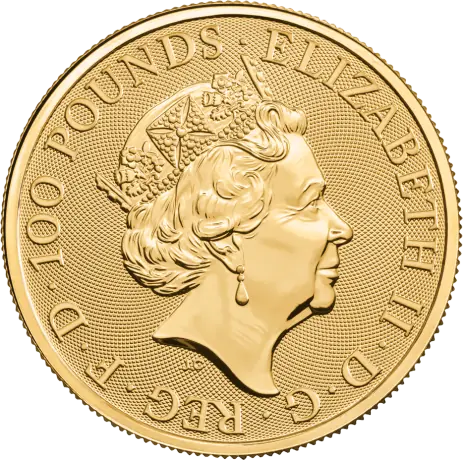 Zlatá mince Královnina zvířata - Yale of Beaufort 2019, 1 oz