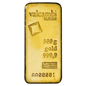 Gold bar Valcambi 500 g