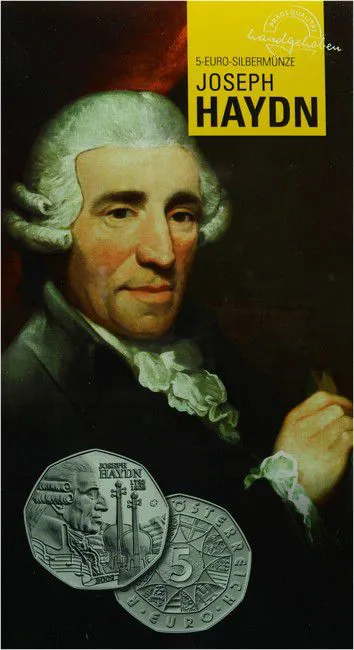 Joseph Haydn, stříbrná mince 