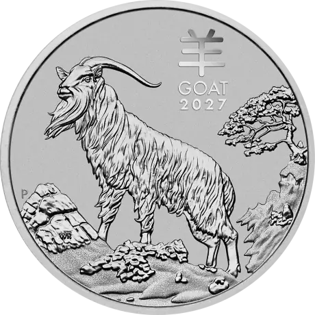 Platinová mince Lunární série III - Rok kozy 2027, 1 oz