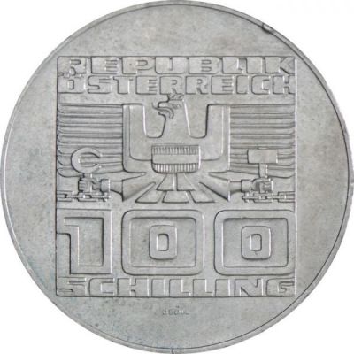 Silver coin - 100 Shillings I. Form Silber