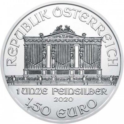 Stříbrná mince Vídeňští filharmonici - různé roky, 1 oz 