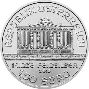 Stříbrná mince Vídeňští filharmonici - různé roky, 1 oz 