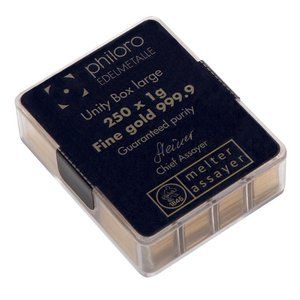 Zlatý slitek UnityBox 250x1g - philoro