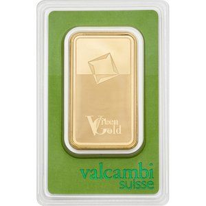 Zlatý slitek Zelená edice Valcambi 100 g