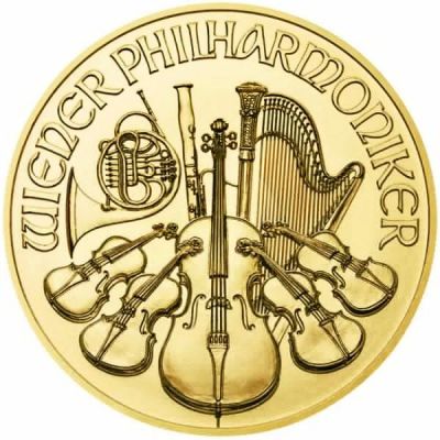Zlatá mince Vídeňští filharmonici 1 oz - různé roky