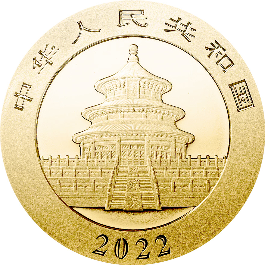Zlatá mince Panda 3 g - 2022