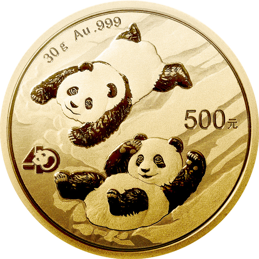 Zlatá mince Panda 30 g - 2022