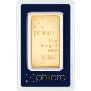 Zlatý slitek Philoro 100 g 