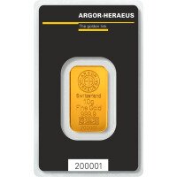 Zlatý slitek Argor Heraeus - Kinebar, 10 g