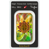 Zlatý slitek Argor Heraeus - Kinebar, 100 g
