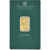Zlatý slitek 5 g - Veselé Vánoce - Královská mincovna