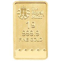 Zlatý slitek 1g -  Královská mincovna