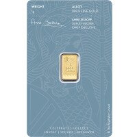 Zlatý slitek 1 g -  Královská mincovna