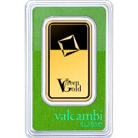 Gold bar Valcambi 50 g - Green gold