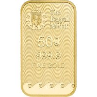 Zlatý slitek Britská královská mincovna, 50 g