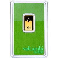Zlatý slitek Valcambi 5 g - Zelené zlato