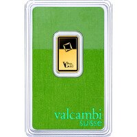 Gold bar Valcambi 5 g - Green gold