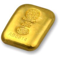 Zlatý slitek Argor Heraeus - litý, 50 g