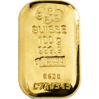 Zlatý slitek PAMP Suisse 100 g  (litý)