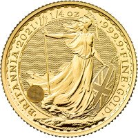 Zlatá mince Británie 1/4 Oz -2022