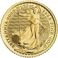 Zlatá mince Británie Elizabeth II 2023 - 1/10 Oz