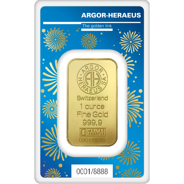 Zlatý slitek Argor Heraeus - Rok králíka 2023, 1 oz
