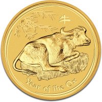 Zlatá mince Lunární série II Rok Bůvola  1 Oz 2009