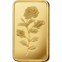 Zlatý slitek PAMP Růže, 1 oz
