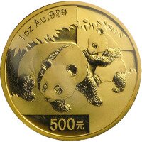 Zlatá mince Panda 1 Oz - 2008