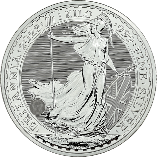 Stříbrná mince Britannia 2023, 1 kg