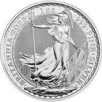 Stříbrná mince Britannia Charles III 2023, 1 oz