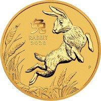 Zlatá mince Rok králíka 1/20 Oz 2023