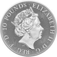Stříbrná mince Tudorovská zvířata Yale of Beaufort 2023, 10 oz