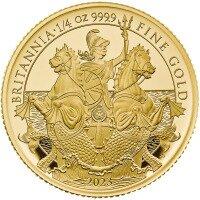 Zlatá mince Británie Charles III 2023 - 1/4 Oz Proof