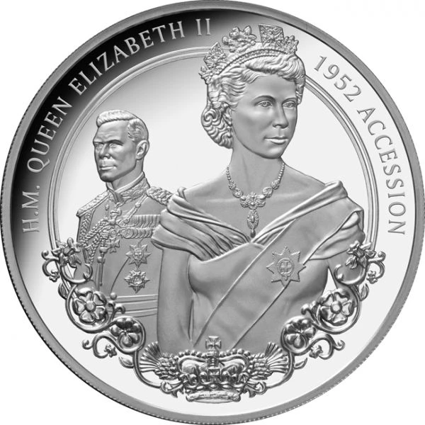 70. výročí nástupu královny Alžběty II na trůn 2022 - 1 oz stříbra