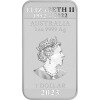 Stříbrná obdélniková mince Drak 2023, 1 oz
