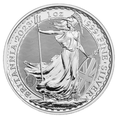 Stříbrná mince Britannia Charles III 2023 - Korunovace, 1 oz