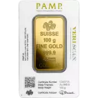 Zlatý slitek PAMP Suisse 100 g 