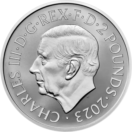 Sada stříbrných mincí Tudorovská zvířata - The Bull of Clarence 2023, 2 oz