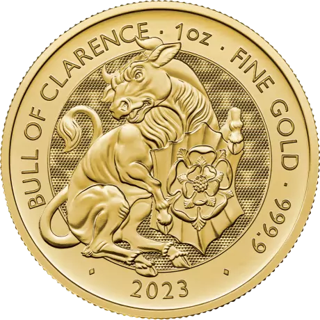 Zlatá mince 1 Oz Tudorovská zvířata The Bull of Clarence | 2023