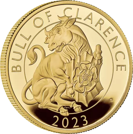 Zlatá mince 1 Oz Tudorovská zvířata The Bull of Clarence | Proof | 2023