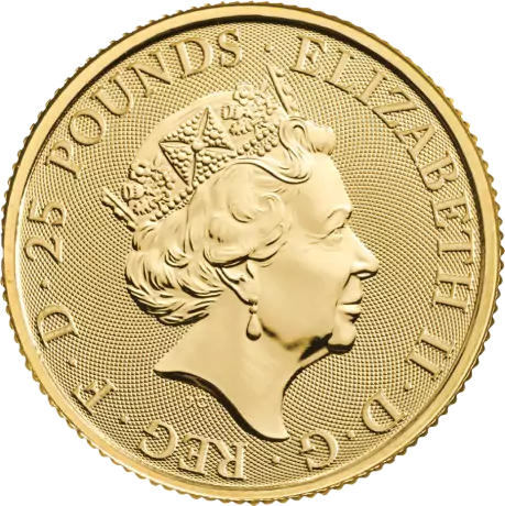 Zlatá mince 1/4 Oz Tudorovská zvířata Yale of Beaufort | 2023