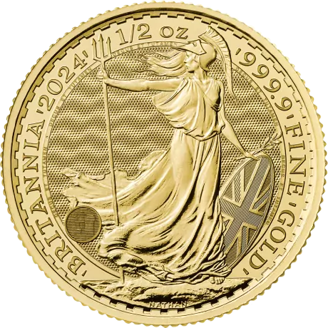 Zlatá mince Britannia Charles III 2024 - 1/2 oz