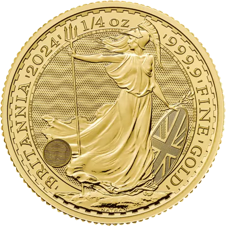 Zlatá mince Britannia Charles III 2024 - 1/4 oz
