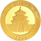 Zlatá mince Panda 1 g - 2024