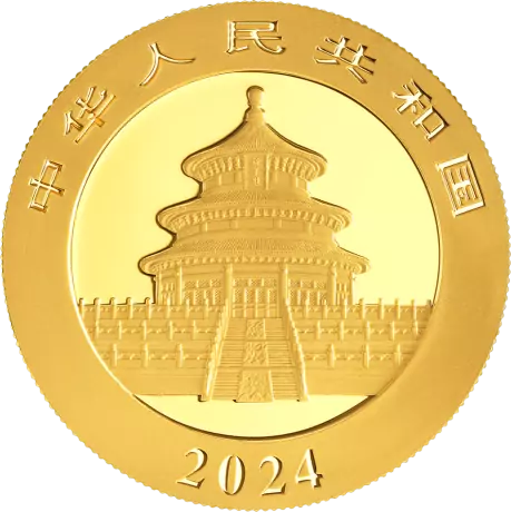 Zlatá mince Panda 8 g - 2024