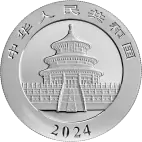 Stříbrná mince Panda 30 g 2024