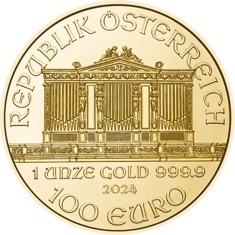 Zlatá mince Vídeňští filharmonici 2024 - 1 oz