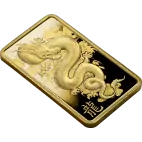 Zlatý slitek PAMP Lunární drak azurový 2024, 5 g